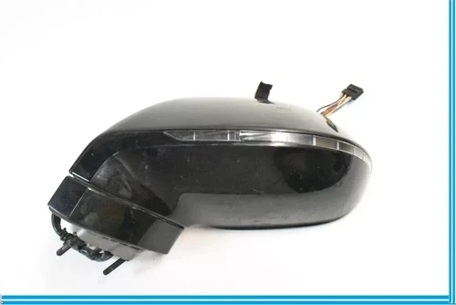 12-18 Audi A7 Quattro S7 Left Side Rear View Door Mirror w/ Blind Spot Black OEM