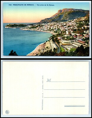 MONACO Postcard - Vue Prise de St Roman K8