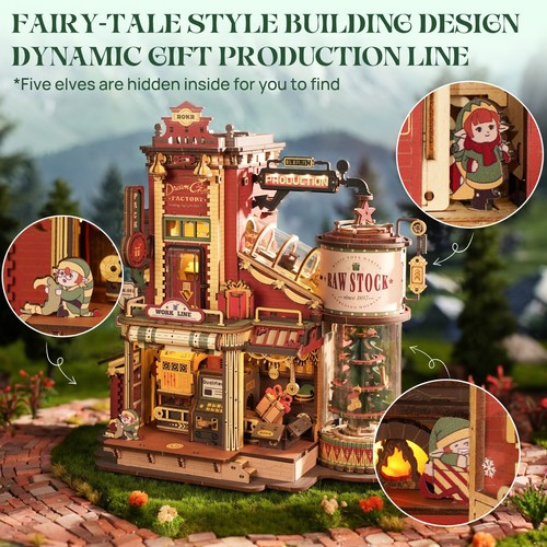 ROKR 3D Wooden Puzzle Toy Dream gift factory DIY Music Box Kid Mom Gift - Picture 6 of 9