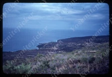 sl91 Original slide 1970’s Hawaii  beach view lava area 723a