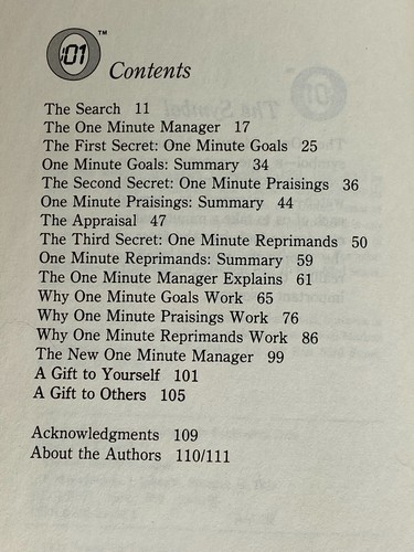 The One Minute Manager By Ken Blanchad, PH.D Spencer Johnson, M.D. - 第 1/10 張圖片