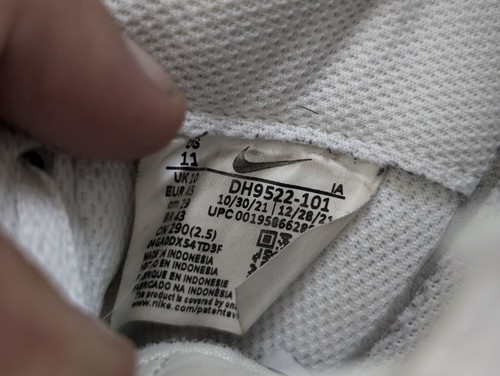 Scarpe da ginnastica Nike DH9522-101 da uomo taglia 10 bianche waffle debutto retrò scamosciate vintage - Foto 8 di 8