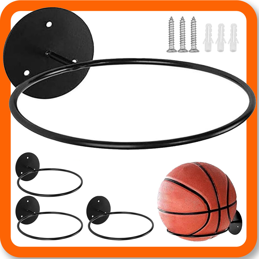 4x Fußball Wandhalterung Wandhalter Ball Halter Display Basketball Displayhalter