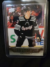 2023-24 Upper Deck Hockey Debut Dates #DD-25 Luke Hughes Devils