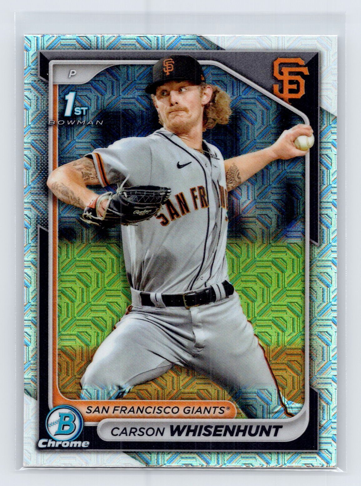 2024 Bowman Chrome Carson Whisenhunt #BCP-96 Mojo Refractor