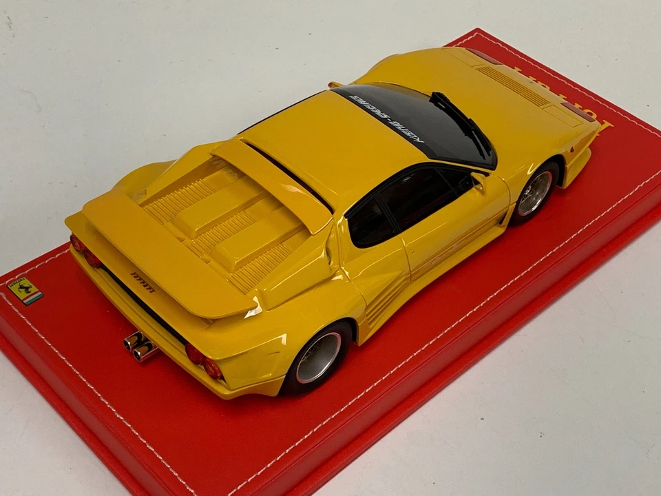 1/18 GT Spirit Ferrari 512 BBi Turbo Koenig Turbo en cuero amarillo GT702 AB175 Foto 4 de 4