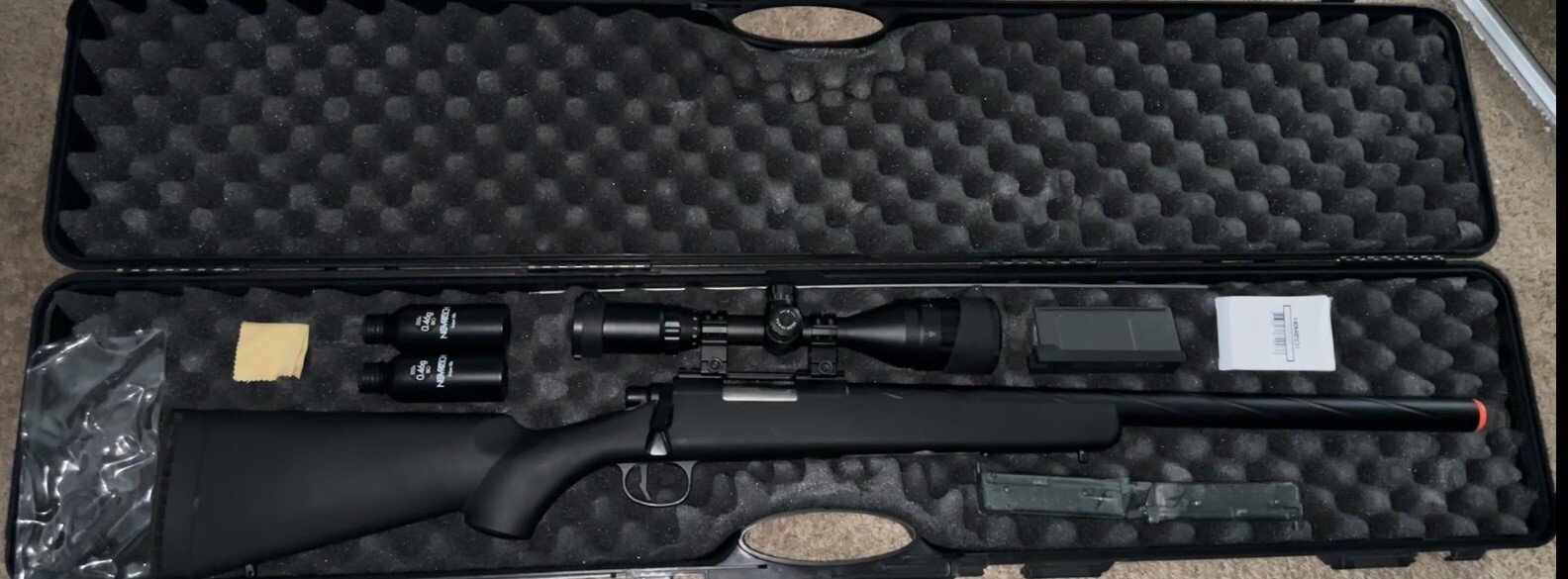 Novritsch SSG10 A1 airsoft sniper rifle with scope and extras eBay