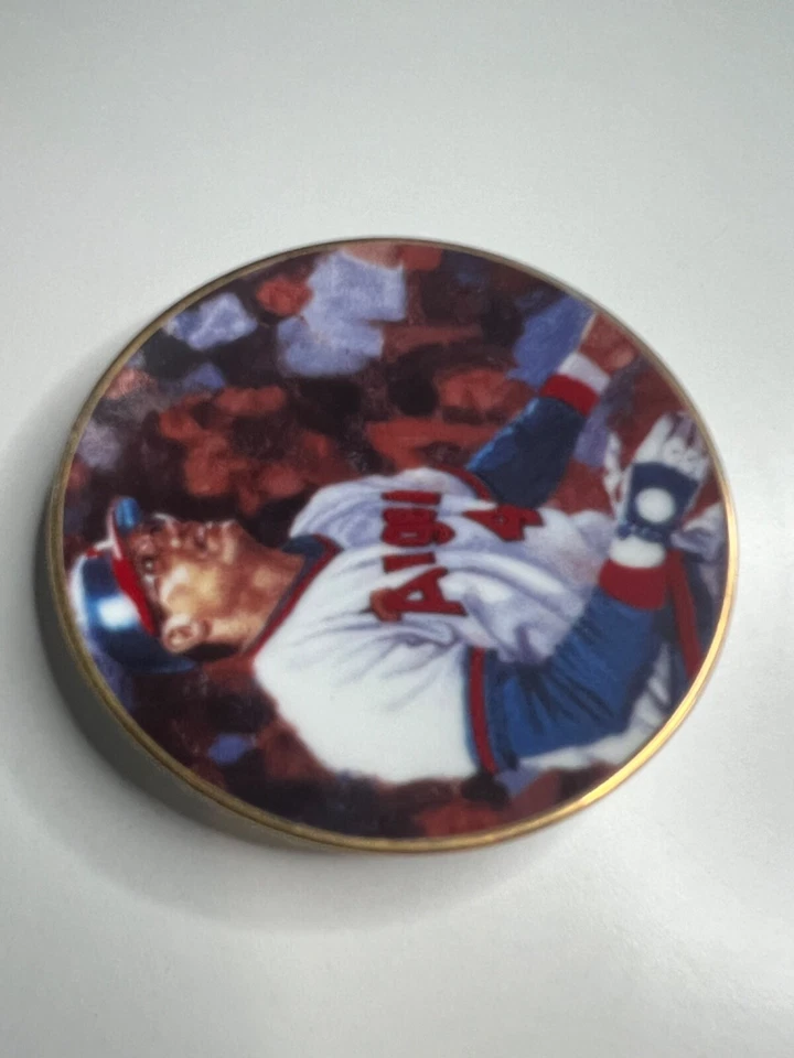 **REGGIE JACKSON**CALIFORNIA ANGELS**3 1/4" PLATE - Image 4 of 4