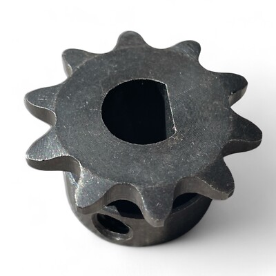 Steel 12mm Bore D-Shaft Sprocket for #35 Pitch Chain - 10 Teeth - TD-368-010