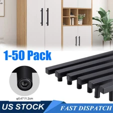 1-50 X Cabinet Handles T Bar Matte Black Stainless Kitchen Drawer Pulls Hardware
