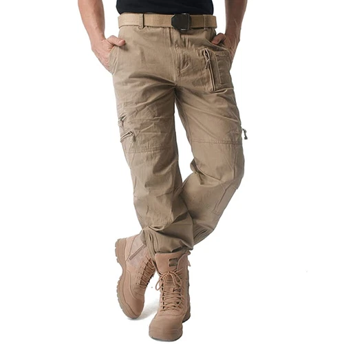 Men's Casual Cargo Pants Military Army Combat Trousers Outdoor Hiking Pants - Picture 6 of 36