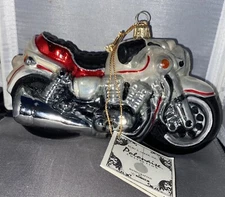 Kurt S. Adler Polonaise Vintage Motorcycle 2 Ornament-Red  AP-994