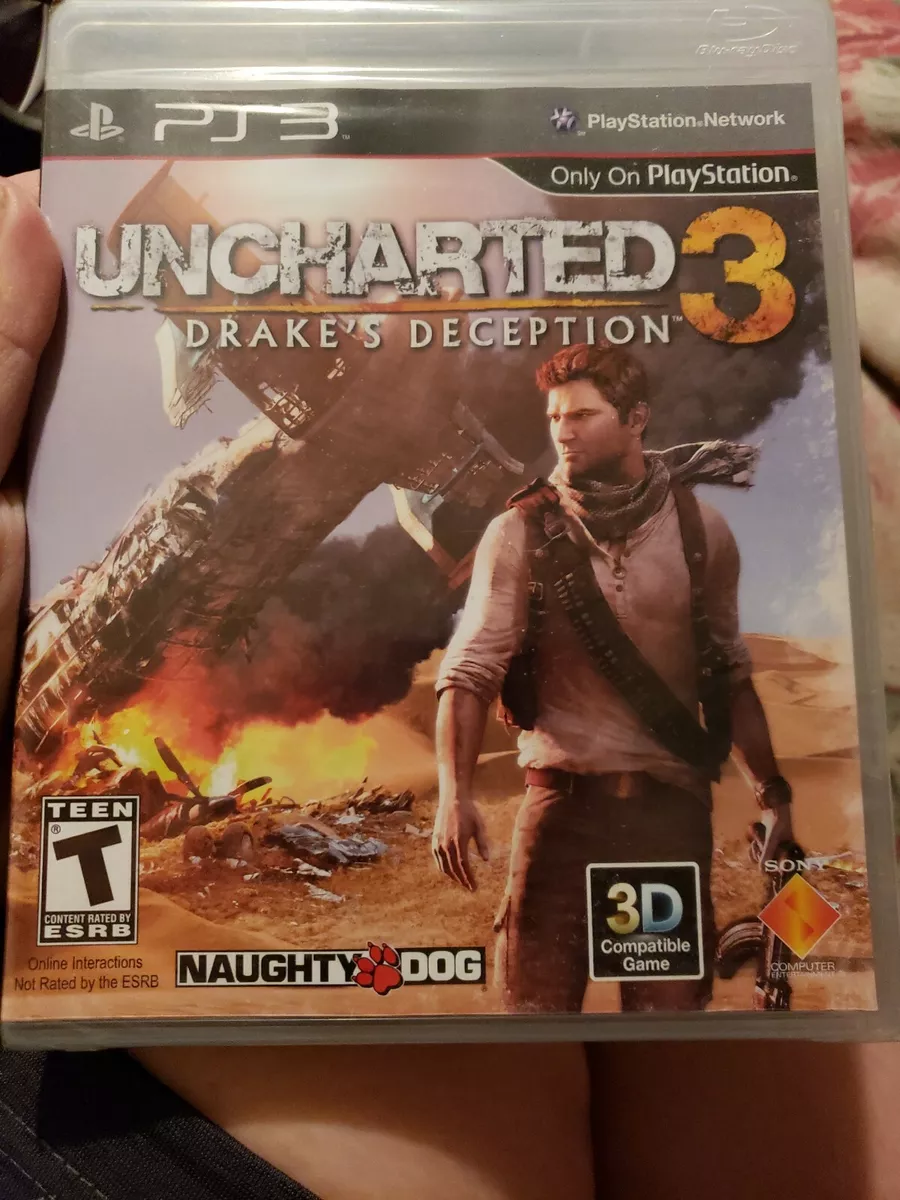 PLAYSTATION 3 PS3 UNCHARTED 3 DRAKES DECEPTION NAUGHTY DOG FACTORY SEALED.