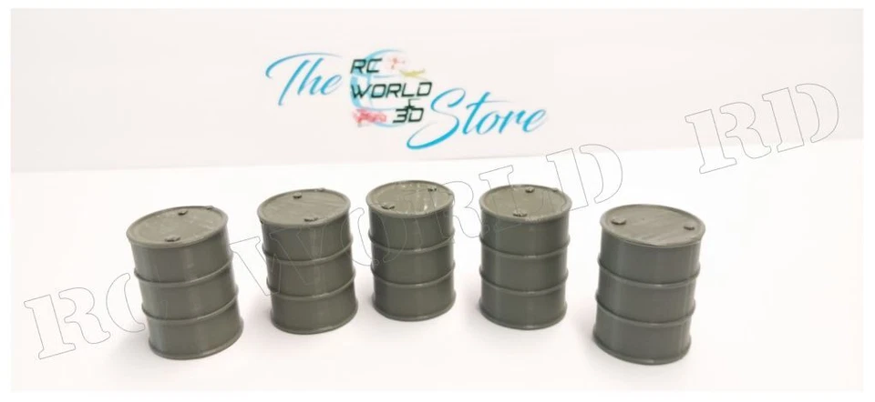 DRUM/BARREL Simulation MINI Scale Deco. RC Truck/Military/Diorama/Garage - Image 3 of 4