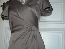 NEU REISS 34 XS taupe beige Kleid kaffee br elegan Party blog scandi autumn boho