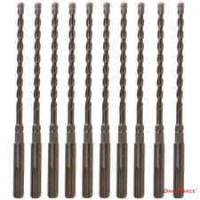 10PCS/Set SDS 5/32" X7" Rotary Hammer Concrete Masonry Hex Drill Bit Carbide Tip