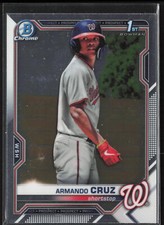 2021 Bowman Chrome Armando Cruz BCP-247 1st | Washington Nationals