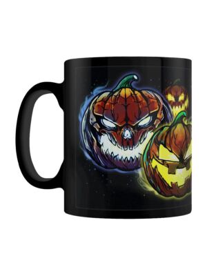 Böse Kürbisköpfe Halloween schwarz Tasse