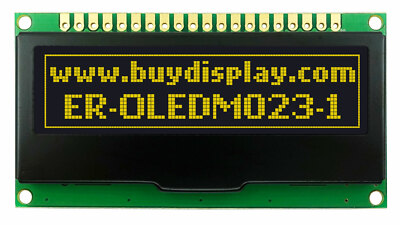 Yellow OLED Display Module 128x32 SPI I2C 2.2 inch Arduino,Raspberry Pi Library 