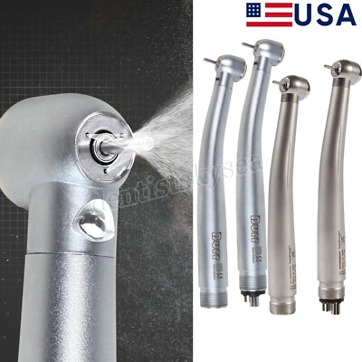 Dental No-LED/LED E-generator High Speed Handpiece Push Button 2/4H Turbine UDM