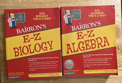Baron's EZ Biology & EZ Algebra Softcover Text/Learning Books | eBay
