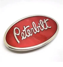Peterbilt Red/White Oval Logo Belt Buckle New Top Quality Perfect gift for him