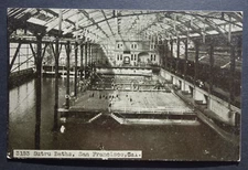 Sutro Baths, San Francisco CA undivided postcard