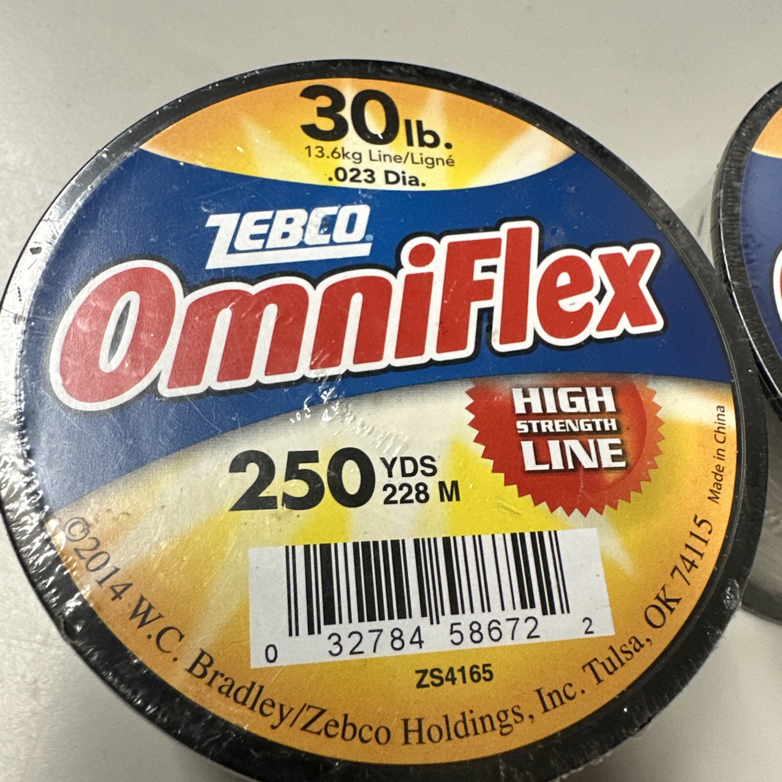 2 Zabco Omniflex 30Lb Fishing Line Clear 250 Yards Monofilament High