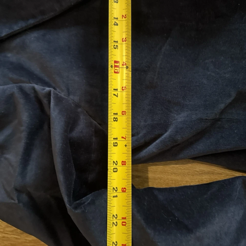 Merona Men’s Blue Sport Coat Cotton VELVET Jacket Formal PROM Wedding Blazer 44R - Image 4 of 4