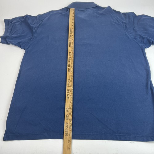 Columbia Golf Polo Shirt Mens Large 100% Cotton Blue Hiking Outdoor Fishing - Picture 10 of 11