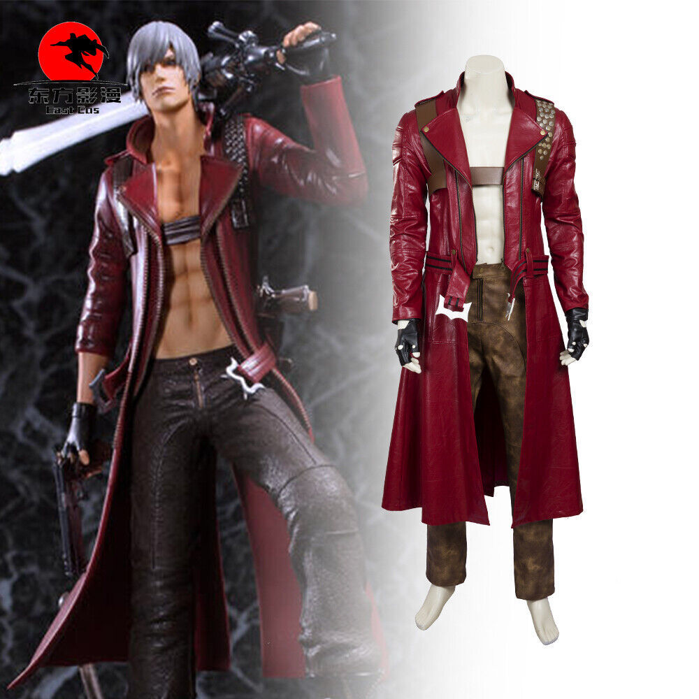 Dmc 3 Dante Cosplay Leather Costume Halloween Costume For Men