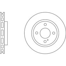 Apec Blue Brake Disc - Front SDK6113 Fits Ford Fiesta and Ka+ - OE Specification