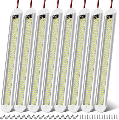 12V LED Interior Light Bar, 120Leds 1500LM 8W DC 12 Volt Led Strip Lights with O
