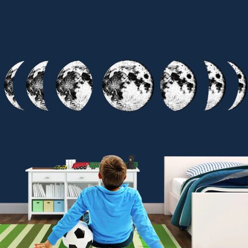 Moon Phases Wall Decal wall sticker Space stickers moon Remove Nursery wall deca - Bild 2 von 6