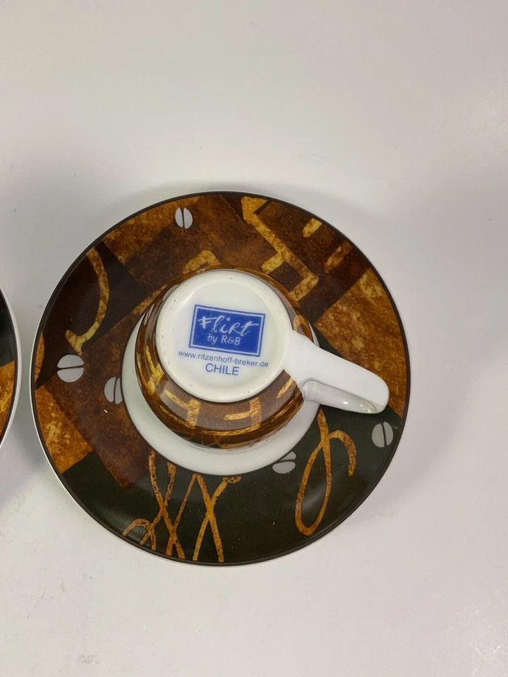 2 juegos de espresso Ritzenoff & Breaker Chile porcelana  Foto 3 de 3