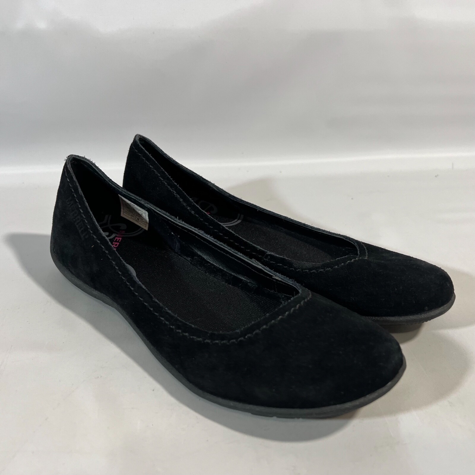 Merrell ballerina donna 7 5 nera scamosciata piatta 1147386 Avesso n