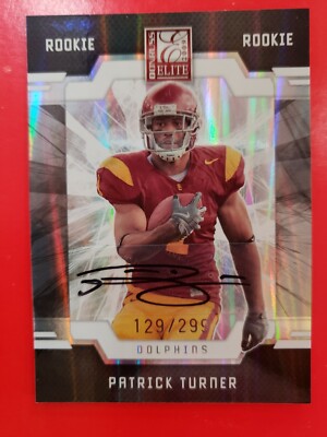 2009 ELITE PATRICK TURNER ROOKIE AUTO #'D 129/299. NICE CARD 
