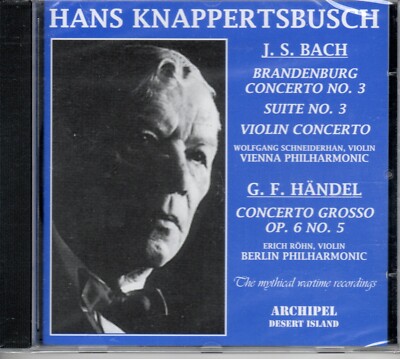 J S BACH - BRANDENBERG CONC NO 3 - HANDEL - CONCERTO GROSSO - KNAPPERTSBUSCH