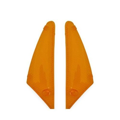 Kit De 4 Cabochons De Clignotants Transparents Replay - Compatible Scooter Peugeot 50 Buxy, Zenith, Speedake (2 Avant + 2 Arrière)