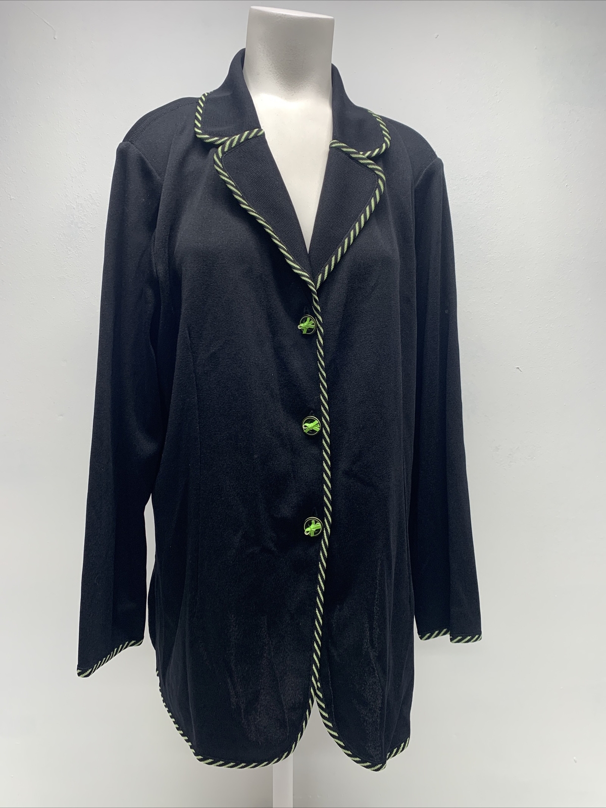 Exclusively Misook Blazer Jacket Button Down Card… - image 1