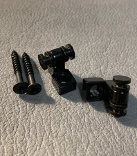 USA Seller 2x Nickel Black Roller String Tree Retainer for Fender Strat Tele