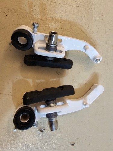 NOS Mittelschule BMX Bremshebel und Bremssättel...weiß...Fahrrad...Fahrrad - Bild 7 von 11