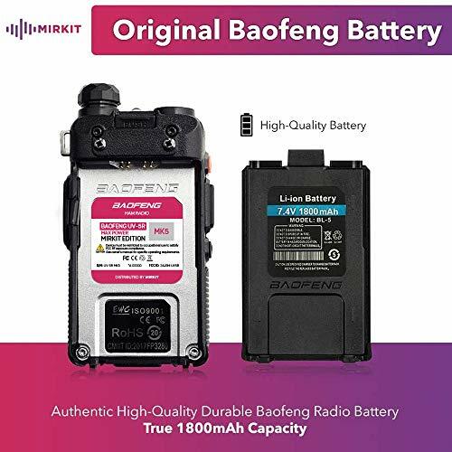 Radio UV-5R MK5 MP Max Power 2020 1800 mAh Li-Ion Battery Pack 1X - Picture 4 of 6