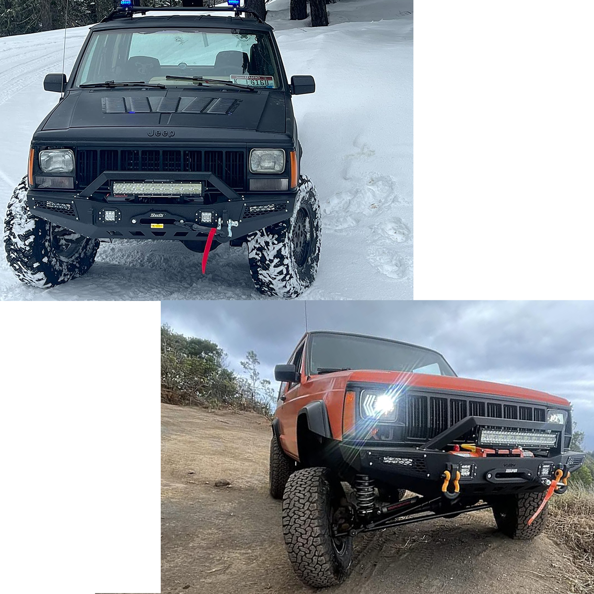 Vijay For1984-2001 Jeep Cherokee XJ Front/Rear Bumper W