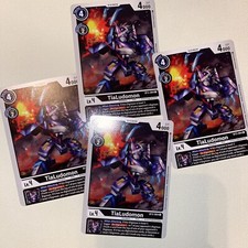 Digimon TCG TiaLudomon Playset 1.0 1.5 BT3-064 Release Special x4 Black