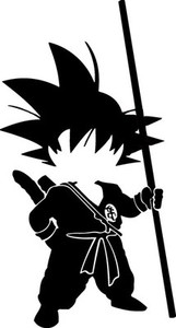 Download Kid Goku Dragon Ball Z DBZ Silhouette Wall Car Laptop Vinyl Sticker Decal | eBay
