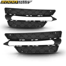 NEW Bumper Grille Fog Light Covers LH & RH Fit For 12-14 Mercedes Benz C250 C300