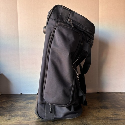 Under Armour Large Rolling Duffle Bag Travel Suitcase - Navy Blue Carry On RARE - Picture 10 of 23
