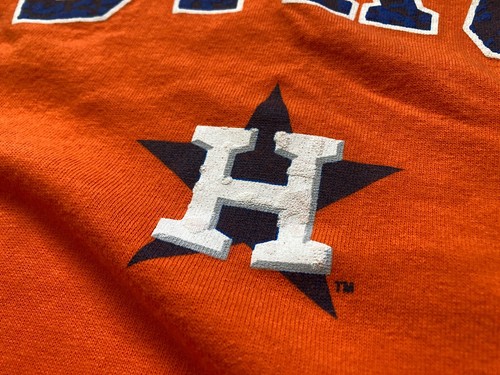 Houston Astros T-Shirt Mens XL GENERAL MERCHANDISE Orange Short Sleeve MLB - Picture 3 of 12