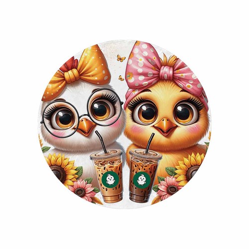 Chickens_Awd35180 Circular Micro Fleece Blanket 60"